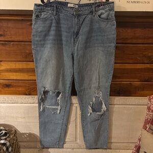 KanCan Men's Light Blue Ripped Jeans